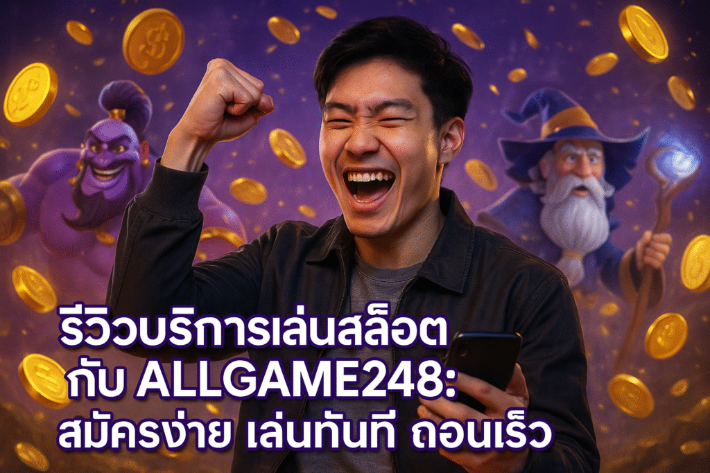 รีวิวบริการเล่นสล็อตกับ ALLGAME248: สมัครง่าย เล่นทันที ถอนเร็ว